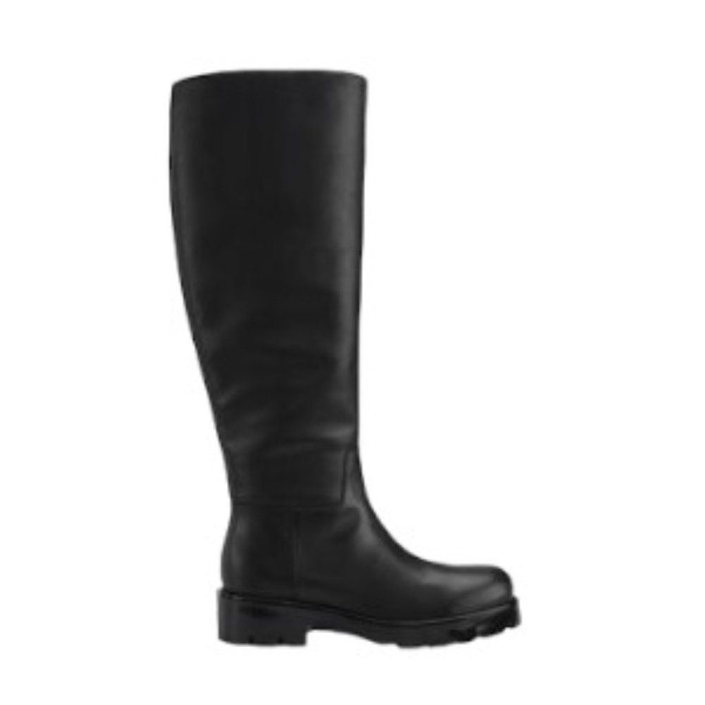 Marc Fisher Phidias Leather Knee-High Boot Black 9M NWT